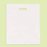 Чанта с подсилена дръжка, бяла 40/45+5 LDPE 0