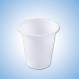 Пластмасова чаша 160 ml,  PP бяла 0